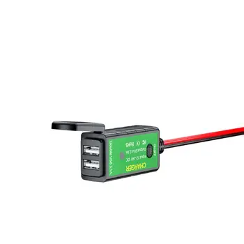 

Waterproof 5V 2.1A Motorcycle USB Charger SAE to USB Adapter with ON/Off Switch Q84A