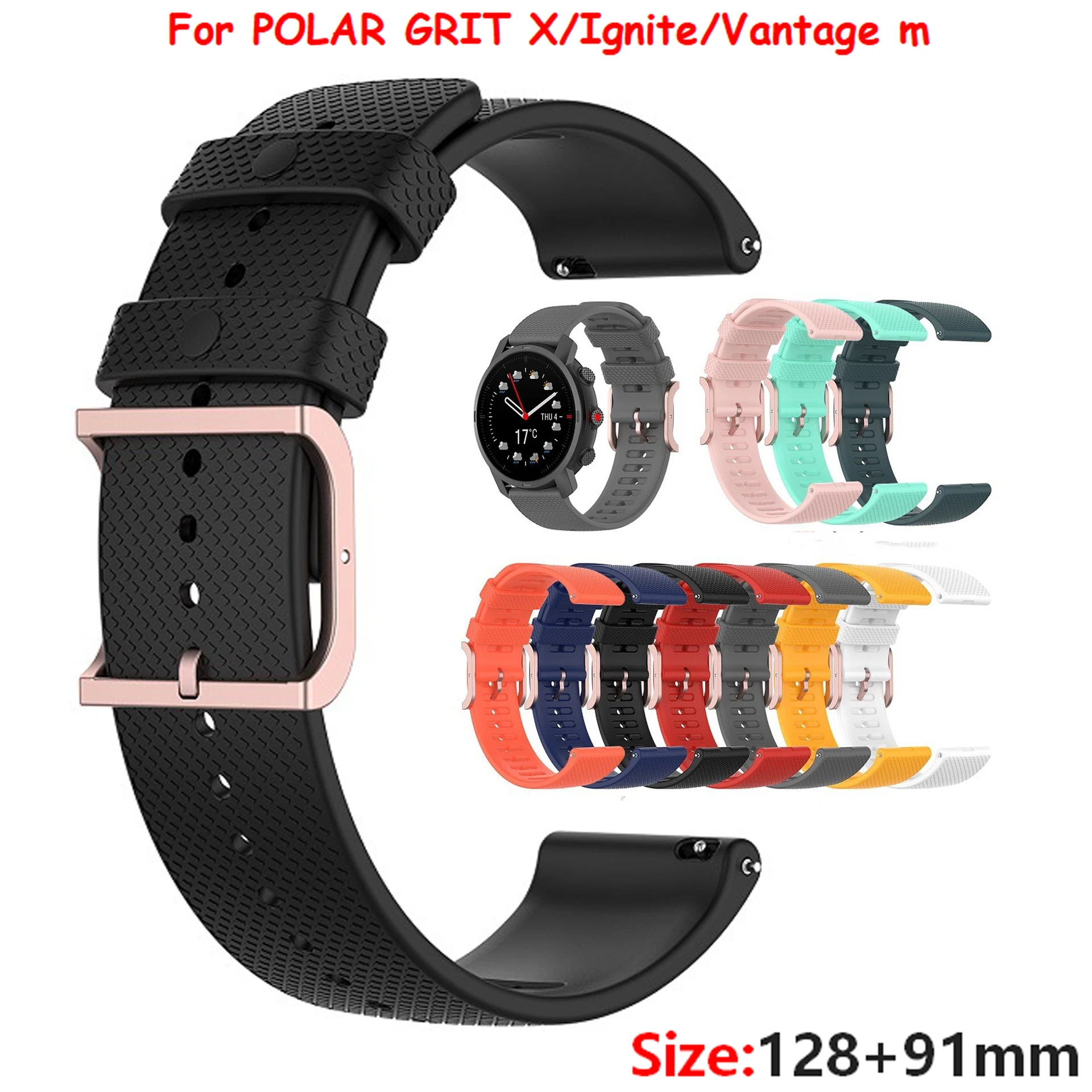 20/22 мм силиконовый ремешок для браслета POLAR GRIT X/Ignite/Vantage m сменный смарт браслет