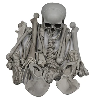 

Skeleton Bones Skull Haunted House Home Decor Desktop For Halloween With Bag Photography Props Bar Party Supplies DIY Club