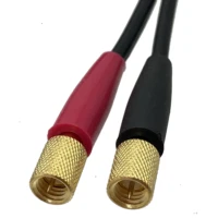 Dual FFA 00S 00 C5ไปยัง Microdot M5เชื่อมต่อ10-32UNF L5สายคู่สำหรับปลายสายไฟขั้วต่อเครื่องตรวจจับข้อบกพร่องแบบอัลตราโซนิก 2