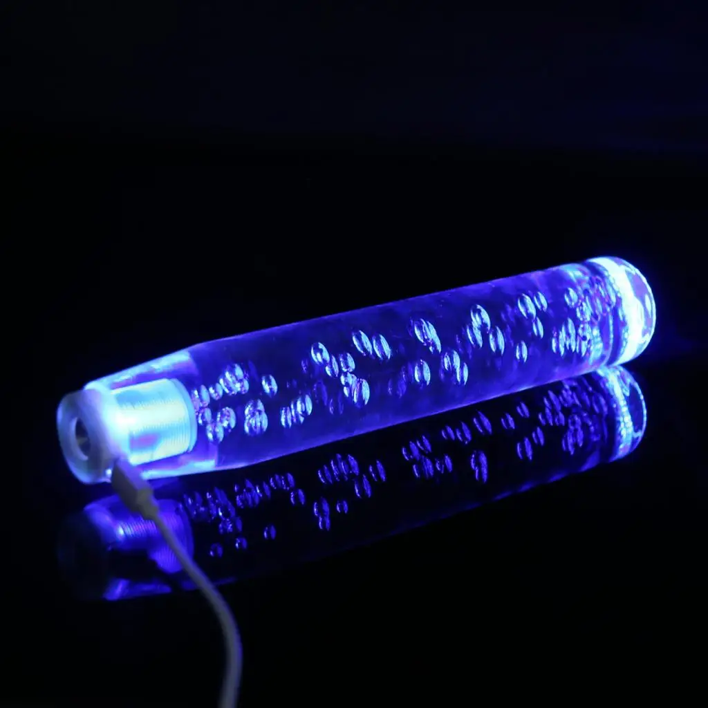 250mm Universal LED Crystal Bubble Car Gear Stick Shift Lever Shifter