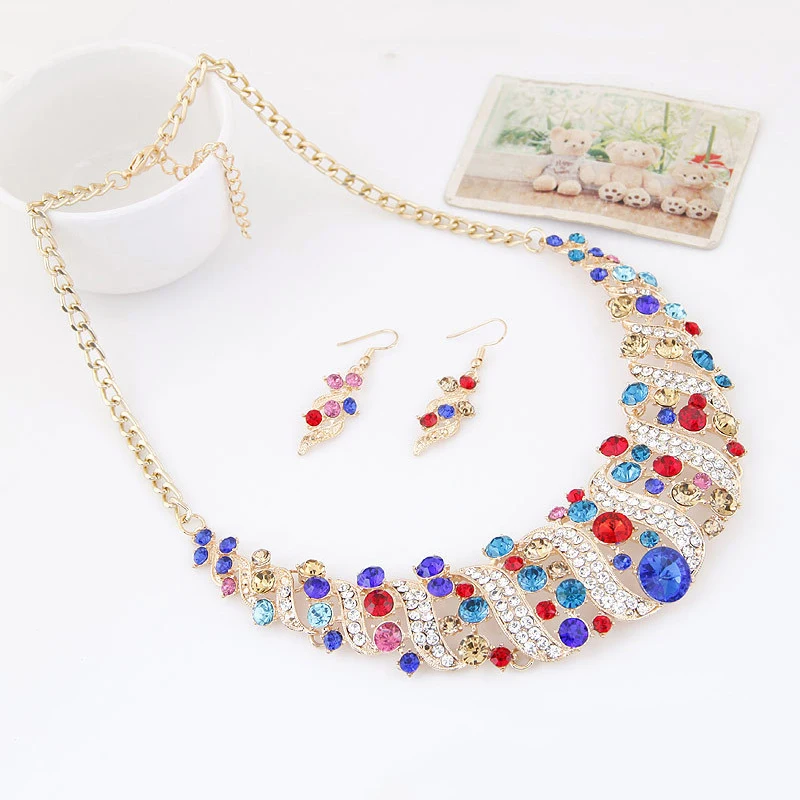 رومانسية 6 قطعة/المجموعة مجوهرات الزفاف مجموعة لام...