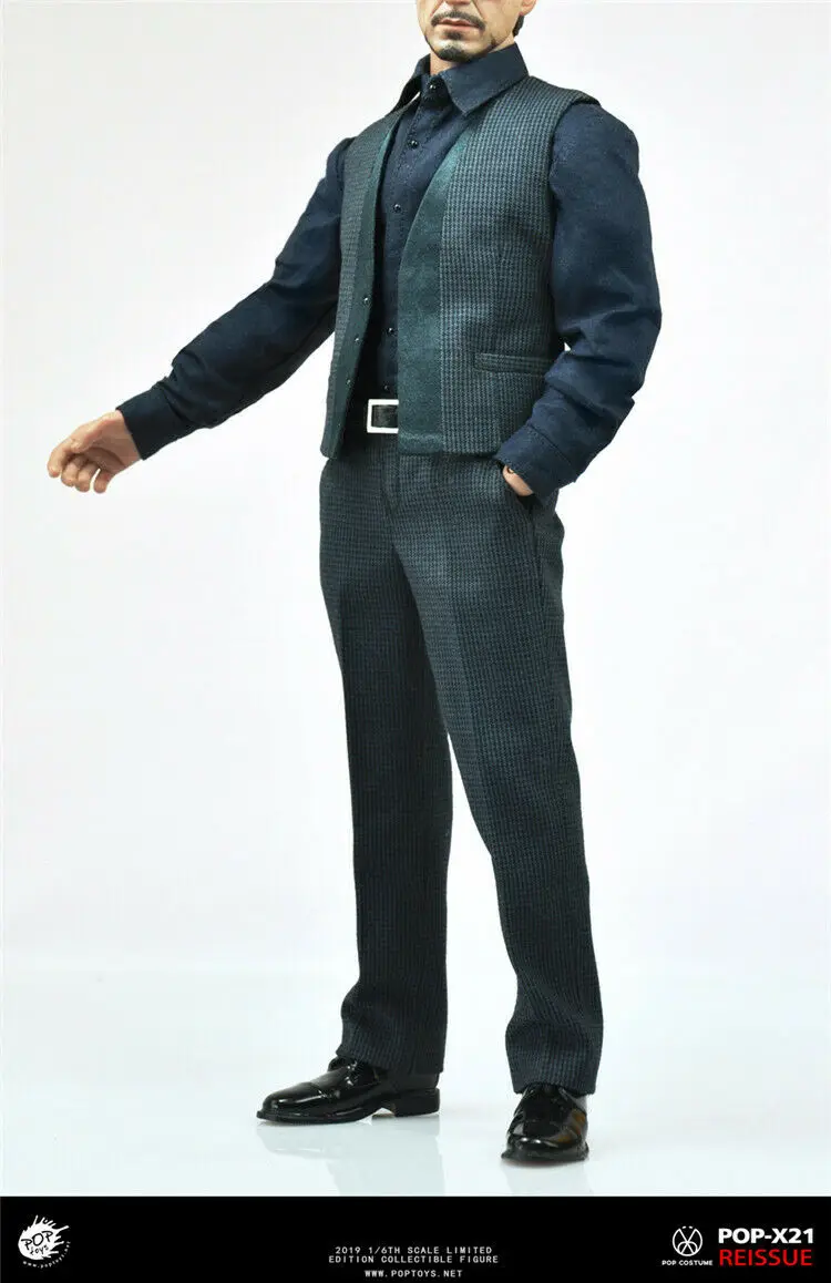 

POPTOYS 1/6 Reissue X21Tony Business Suits Fit 12" Action Figure Doll Toy