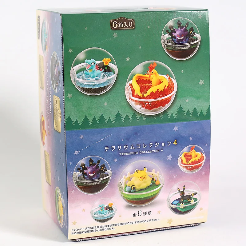 Коллекция террариума «Центр монстров», объем 1 ~ 5, Набор фигурок Bulbasaur Lapras Eevee Umbreon Charmander Gengar Snorlax Zapdos Totodile