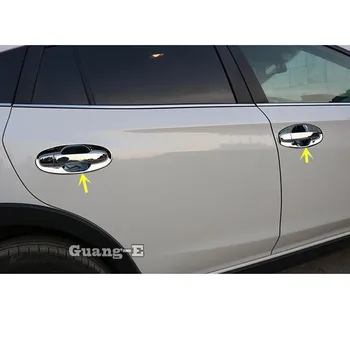

Car Styling Cover Detector Trim ABS Chrome External Door Bowl Sticker Lamp Frame Moulding 8pcs For SUBARU XV 2018 2019 2020
