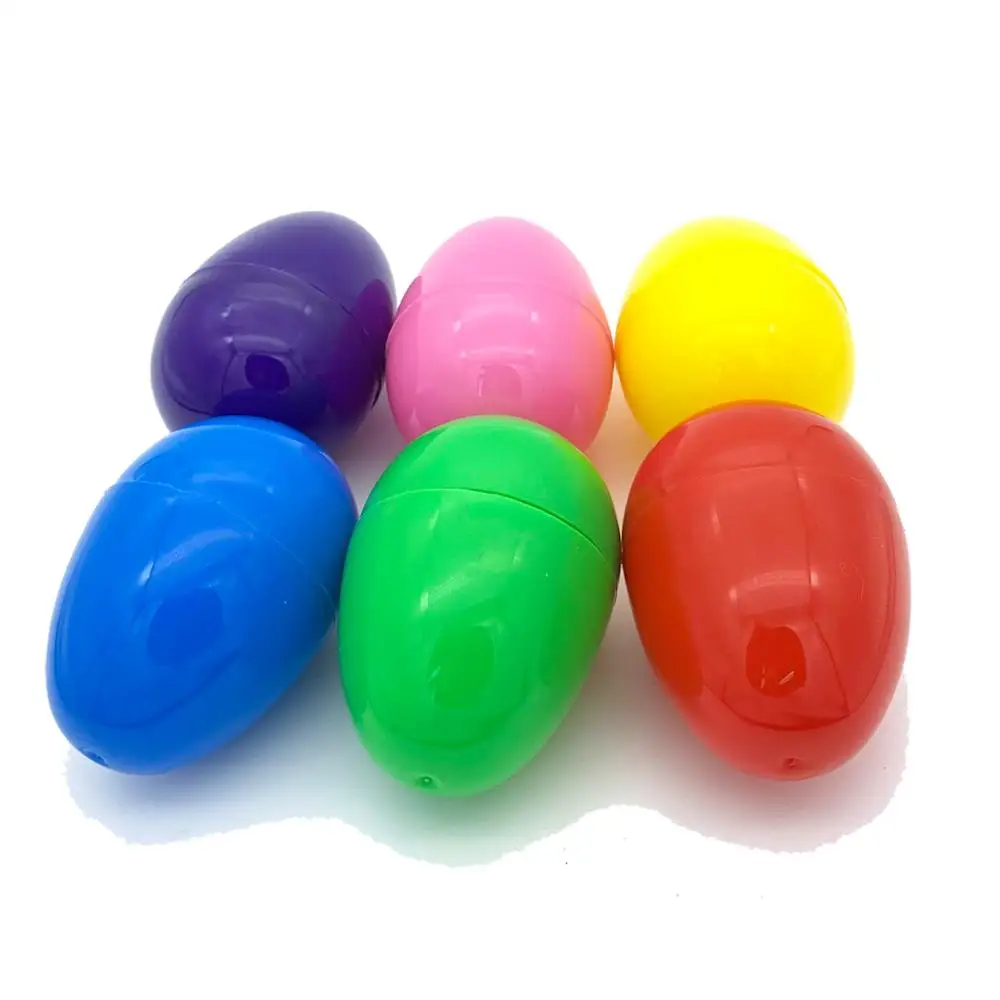 

Colorful Easter Eggs 8X5.5cm big egg box holder colors mixed 30pcs/set plastic egg shape boxes