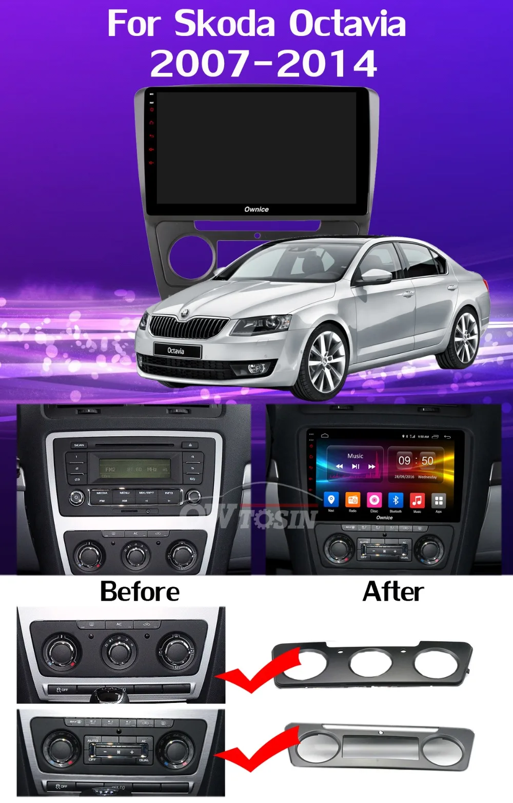 Excellent 360° Panoramic 4*DVR Camera 4G LTE WiFi Android 9.0 8Core 4GB+64GB DSP CarPlay Car Multimedia Player for Skoda Octavia GPS Radio 7 Excellent 360° Panoramic 4*DVR Camera 4G LTE WiFi Android 9.0 8Core 4GB+64GB DSP CarPlay Car Multimedia Player for Skoda Octavia GPS Radio 7