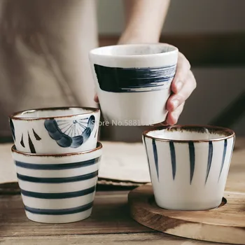 

Ceramic Retro Coffee Mug Vintage Water Cup Ceramic Teacup Water Tableware Japanese Style Tea Bowl Drinkware Accessories