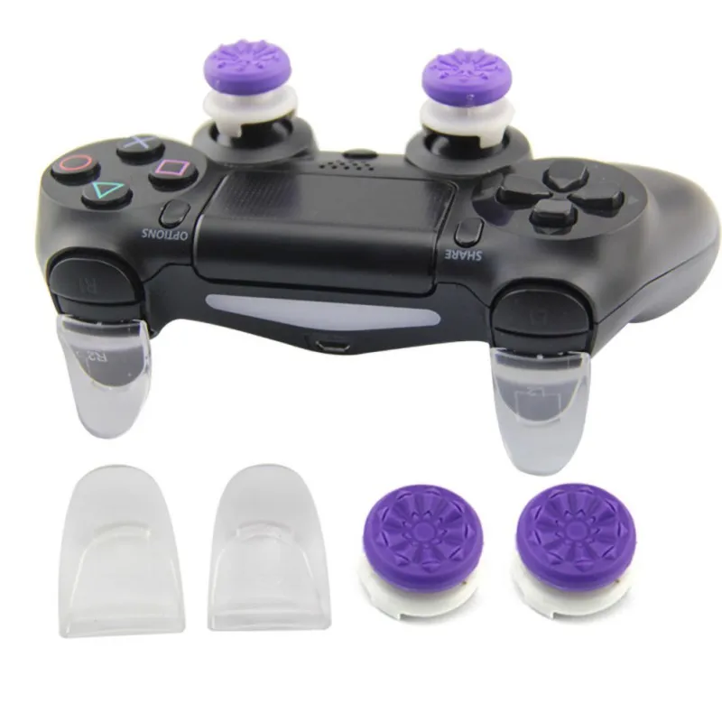 4Pcs set L2 R2 Trigger Extended Button Analog Extender Thumbstick Grips Enhanced Thumb Stick Caps For