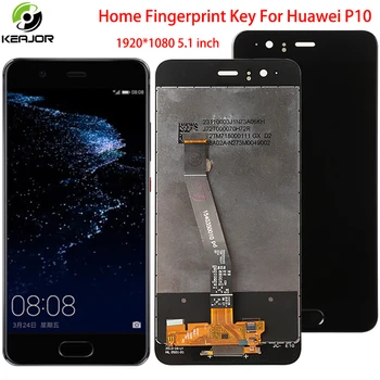 

5.1''Display For Huawei P10 LCD Display Touch Screen Accessory Replacement Home Fingerprint Assembly For Huawei P 10 VTR-L09 L29