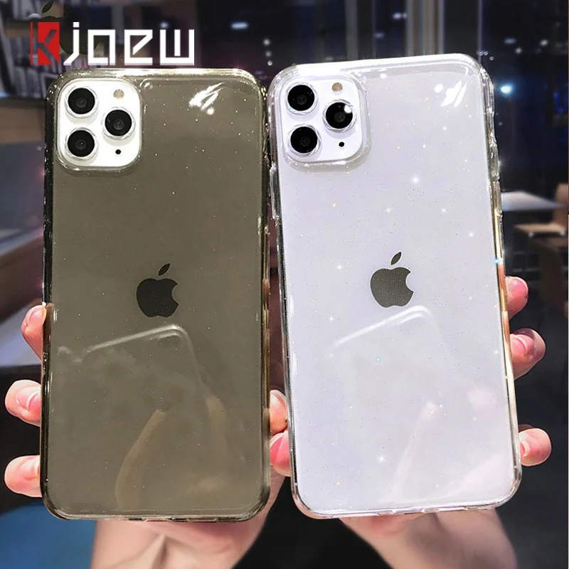Чехол для телефона KJOEW прозрачный блестящий карамельного цвета iPhone 11 Pro X XR XS Max 7 8 6