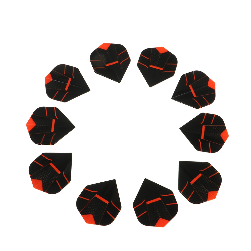 10Pcs Standard Shape Flights PET Extra Tough Thick Tail Accessories Dart Flights 10Pcs Standard Shape Flights PET Extra Tough Thick Tail Accessories Dart Flights