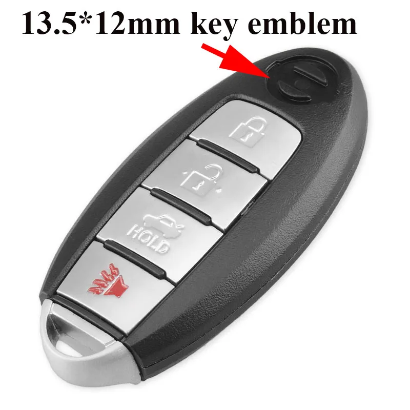 

13.5X11.5mm Hollow emblem Car Smart Card key sticker NissanSamrt Car key emblem