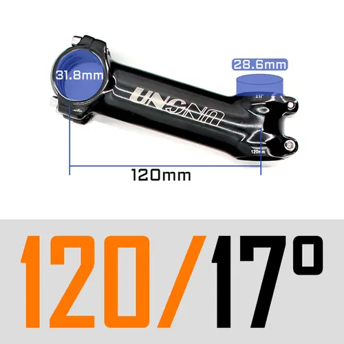 UNO Black Stem Bike Ultralight 7 17 35 Degree MTB Road Stem Fork 28.6 31.8mm 60/70/80/90/100/110/120/130mm Bicycle King Kalloy - Image 17