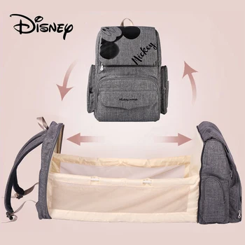 

Disney Diaper Bags Baby Storage Bag Mother Baby Wet Bag Waterproof Large Capacity Baby Care Diaper Bags Travel Bed Stroller Hook