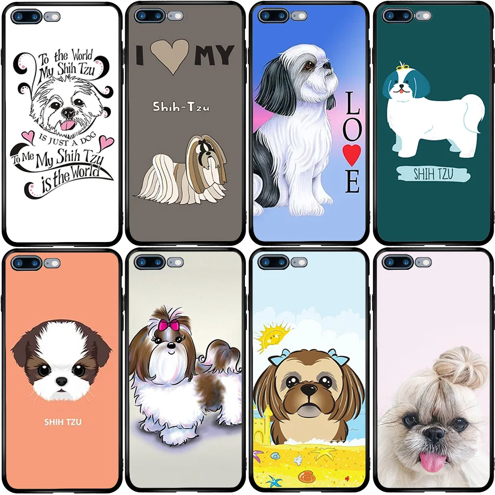 Cover Case for Xiaomi Redmi Note 10 9 9S 9A 8 8T 7 6 7A 6A 5A 5 A1 A2 A3 Pro Max Plus Shih Tzu Dog | Мобильные телефоны и