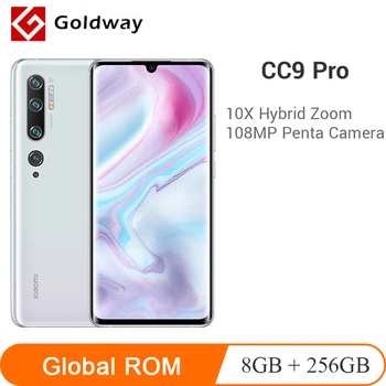 

Global ROM Xiaomi Mi CC9 Pro 8GB RAM 256GB ROM Mobile Phone CC 9 Pro 108MP Penta Camera Snapdragon730G Octa Core 5260mAh