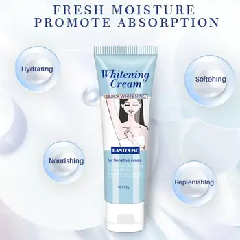 

3Days Armpit Whitening Cream Skin Lightening Bleaching Cream For Underarm Dark Skin Legs Knees Whitening Intimate Body Lotion