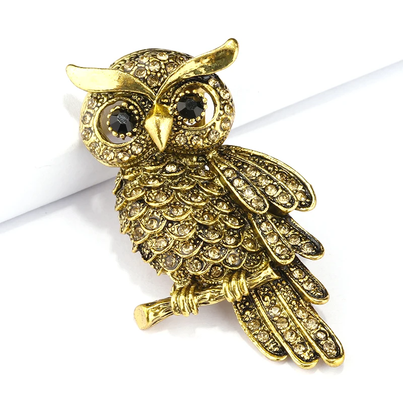 H640297X超大合金锆石眼猫头鹰胸针 (3)