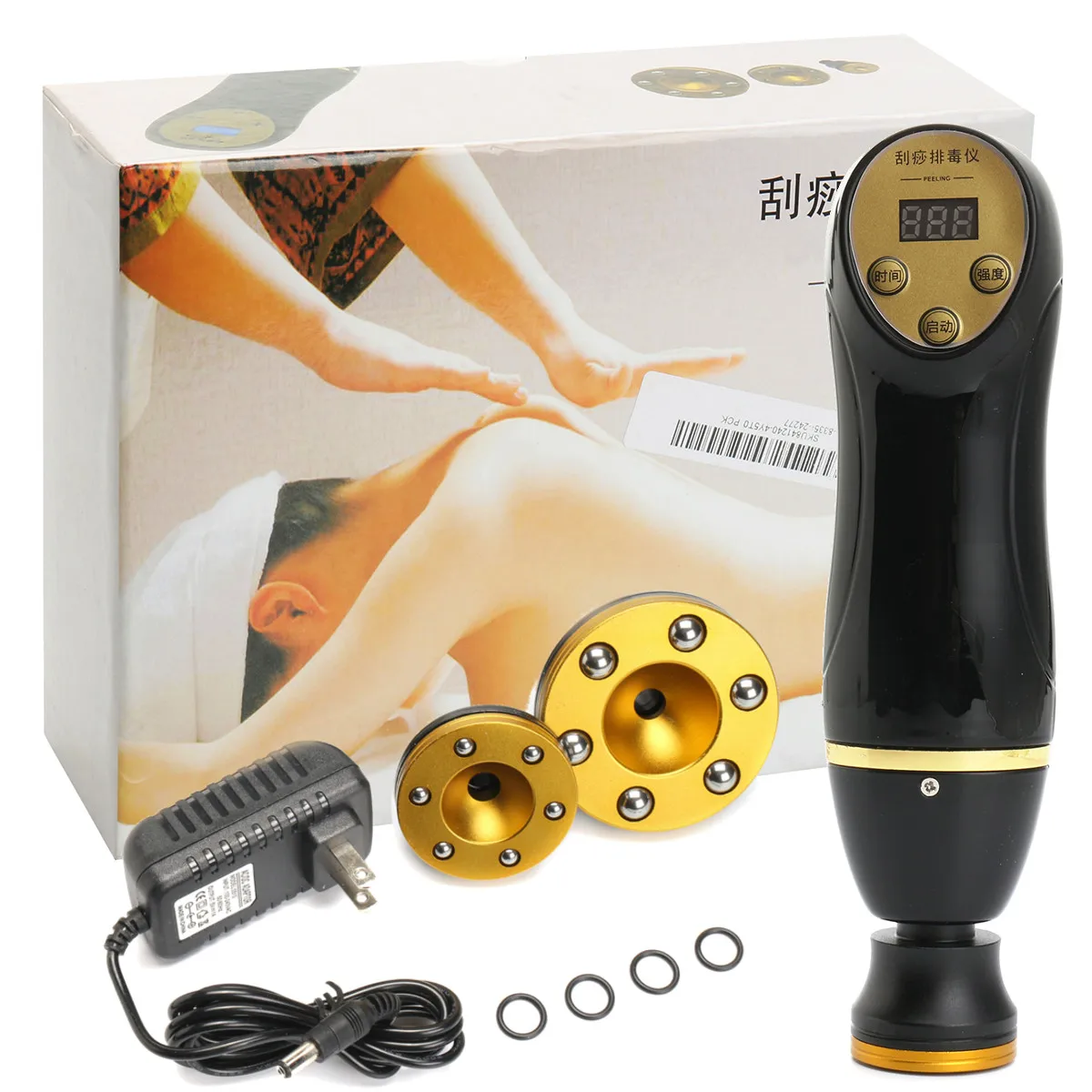 

Electric Body Guasha Scraping Negative Pressure Cupping Machine Meridian Dredge Acupoint Suction Massage Magnetic Therapy Device