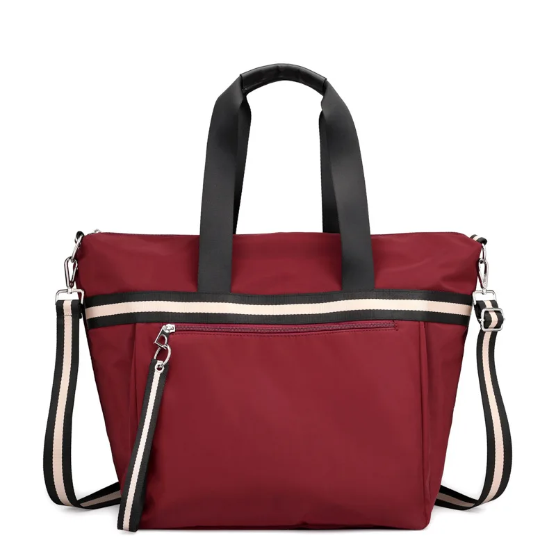 

Large-Volume WOMEN'S Shoulder Bag Europe And America Hand Large Bag Waterproof Nylon Bag Versatile Fashion Shoulder Travel Bag