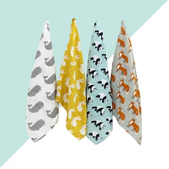 

4Pcs Towels Comfortable Soft Practical Face Towel Square Towel Kids Towel for Kids Baby Children