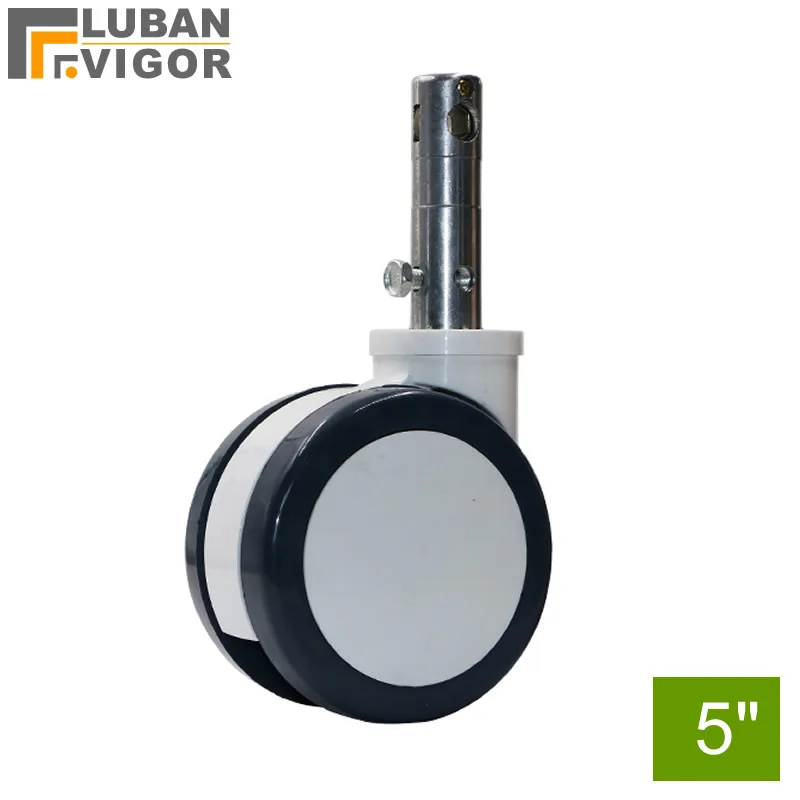 5 Inch Medical Caster,central Control Plug Universal Wheels Medical Bed