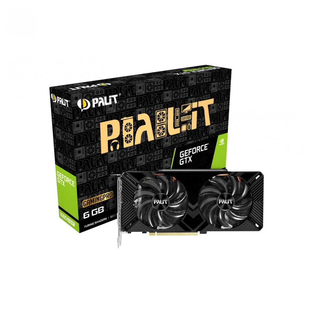 Видеокарта PALIT GTX1660SUPER Gaming Pro 6G GDDR6 192bit DVI HDMI DP NE6166S018J9-1160A