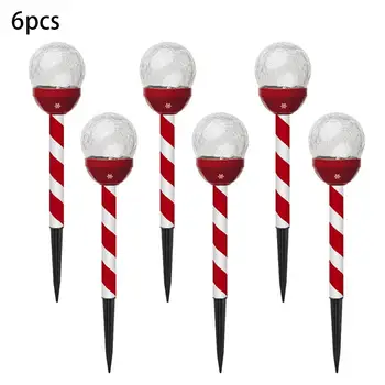 

6PCS Solar Light Christmas Lawn Lamp Waterproof Solar Underground Light for Outdoor Courtyard Villa Garden Festival Decoration