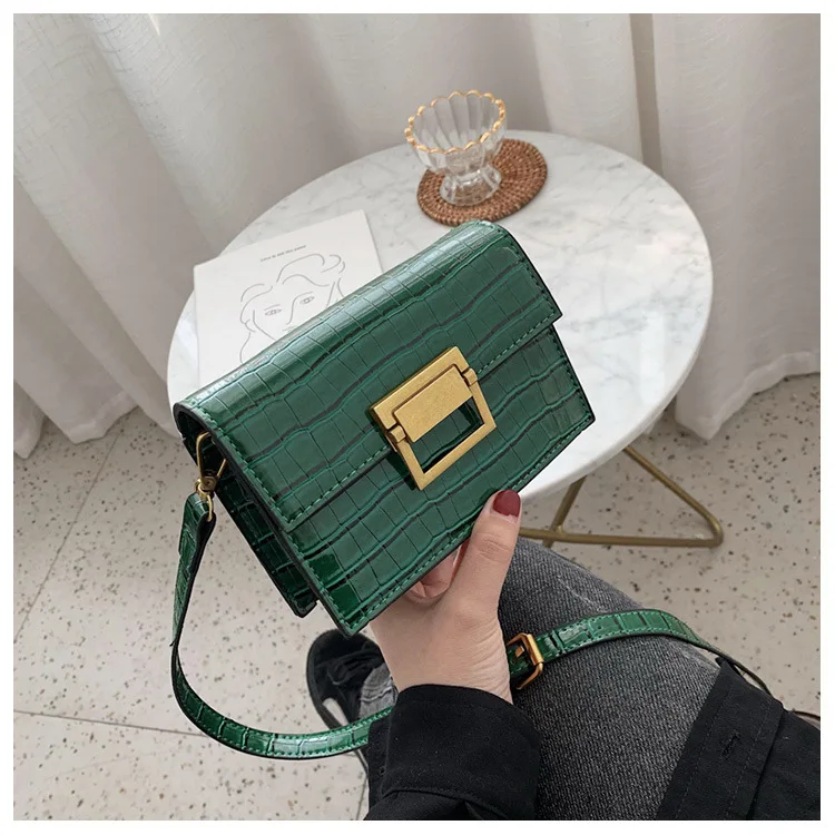 

Crocodile Pattern Bags For Women Designer Crossbody Bags Shoulder Bags 2020 Evening Clutch Purses Lady Handbags Bolsa Feminina