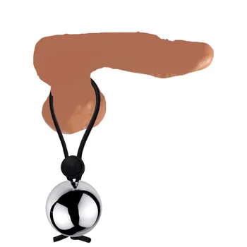 Drop Ball Heavy Weight Stretcher man silicone Penis cock Ring Metal Hanger for Enlargement Extender pull exercise Male sex toy 2