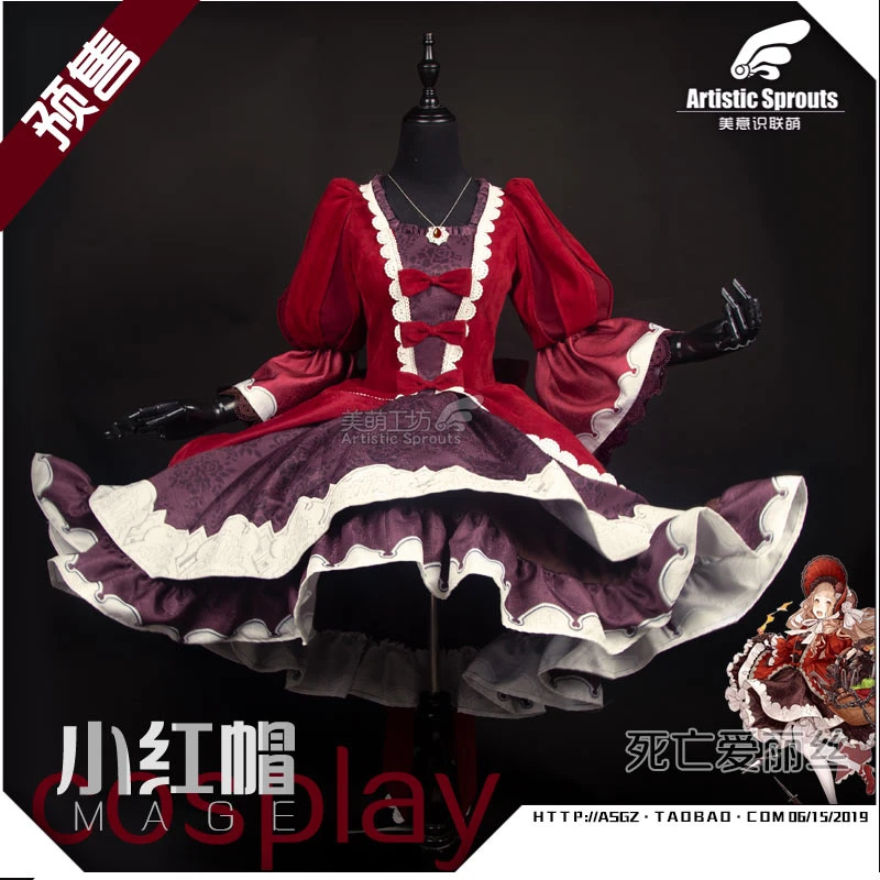 

2019 New Anime SINoalice ALICE Red Hat Holy Professional Dress Cosplay Costume Lolita Halloween Dress H