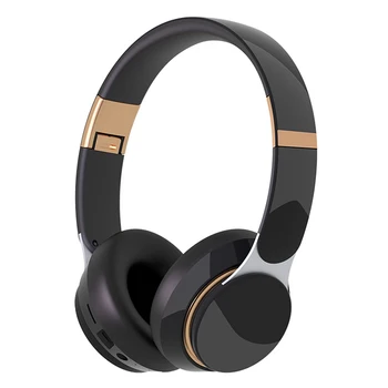 

07S Bluetooth Headset, Sports Folding Retractable with Card Wired Computer Gaming Bluetooth Headset(Black)