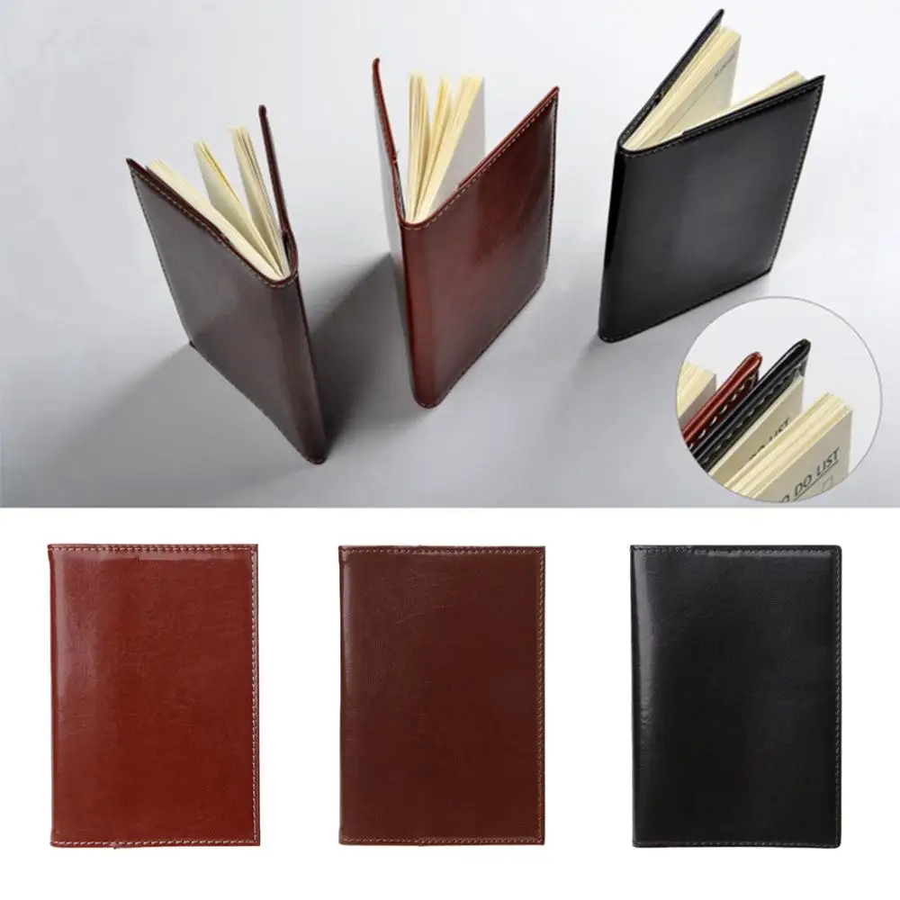 

Mini Pocket Notebook Portable Journal Diary Book PU Leather Cover Note Pads