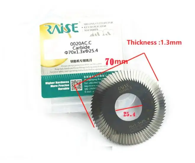 

0020AC.C 100E1 key cutting machine carbide tungsten cutter 70*1.3*25.4mm*72T saw blade mini circular saw oscillating multi tool