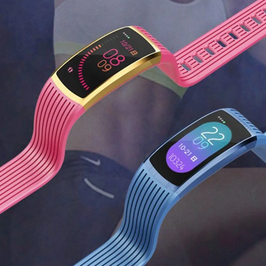 Smart Bracelet Continuous Heart Rate Detection Waterproof Intelligent Bt Wearable Sports Pedometer Activity Tracker