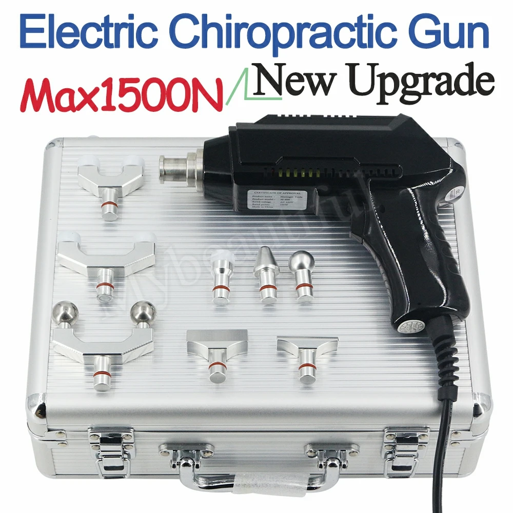 New Chiropractic Adjustment Tool 1500N Adjustable Electric Gun Massage