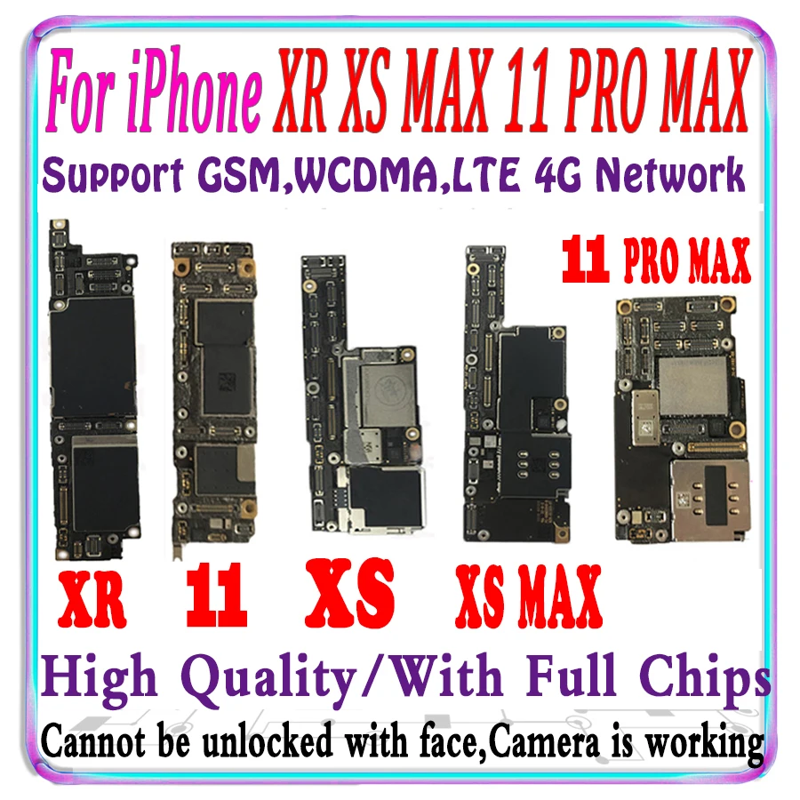 Оригинальная материнская плата для iPhone 11 PRO MAX XS XR логическая разблокировка iCloud MB