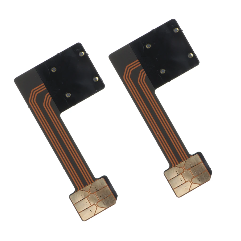 2 Pack Small Dual SIM Card Nano SD Adapter for Samsung Huawei Xiaomi Slim SIM Extender for Android Smartphone