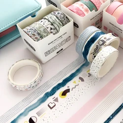 Ensemble de rangement de bande Washi de base, 5 pièces, accessoires de compte à main, autocollants décoratifs, papeterie de Scrapbooking 