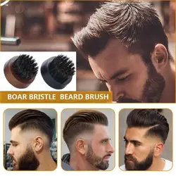1 Pcs Ring Design Horse Bristle Men Shaving Brush Plastic Portable Barber Beard Brushes Salon Face Cleaning Razor Brush
