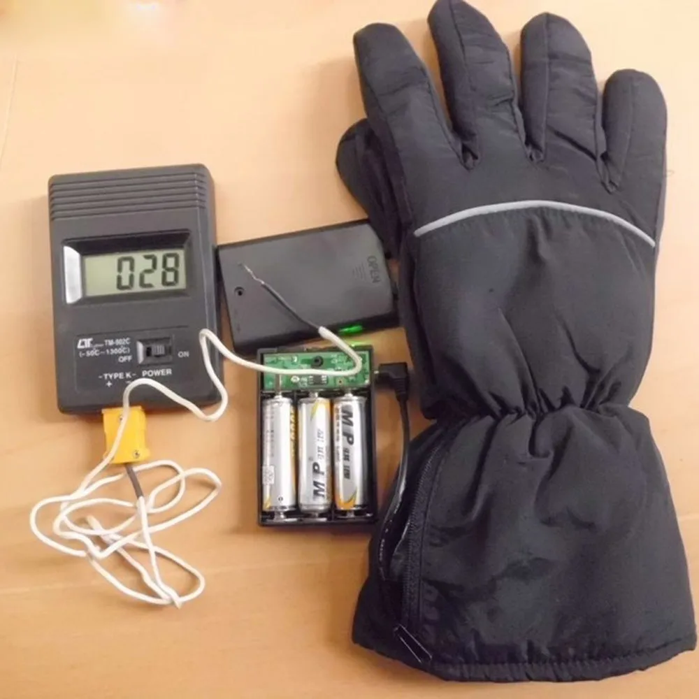 Зимние перчатки с электрическим подогревом, мужские теплые портативные мягкие спортивные флисовые перчатки высокого качества