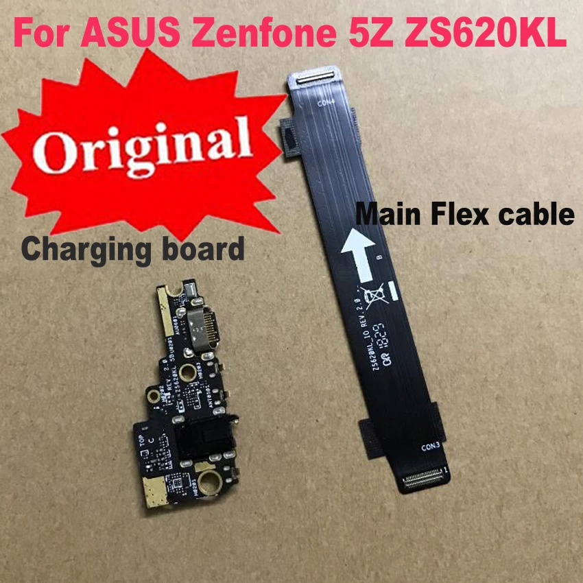 100% Оригинальный USB гибкий кабель для ASUS ZenFone 5Z ZS620KL док станция зарядки