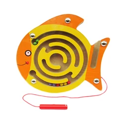 Planche d'équilibre en bois pour bébés, jouet pour enfants, avec stylo de guidage, forme d'animal, cadeau Montessori, maison labyrinthe Portable sans bavure, 2022 