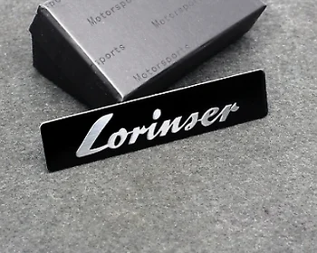 

Alumium Black Lorinser Logo Car Trunk Rear Fender Badge Emblem Decal Sticker