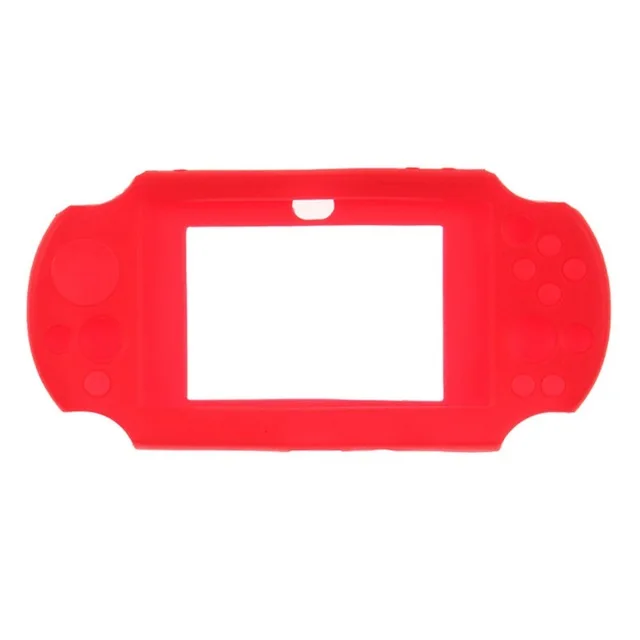 Новейший мягкий силиконовый кожного покрова протектор рамы рукав игровой чехол защитный чехол Защита для sony Игровые приставки PS Vita Оборудование для psv 2000 - Цвет: Красный