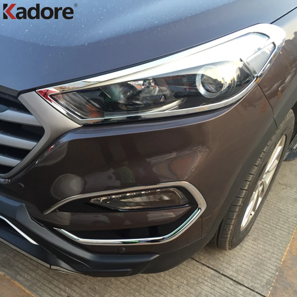 Подходит для Hyundai Tucson 2015 2016 2017 2018 АБС хромированная Защитная панель переднего