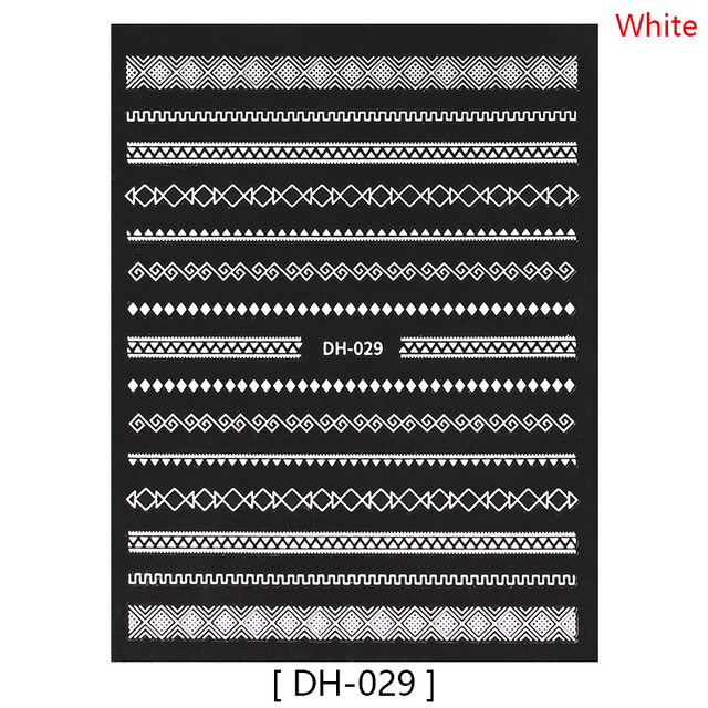Beaute Gold Silver Nails Sticker Foil Striping Self Adhesive 3D Nail Stickers Lines Nail Art DIY Decorations Tools Supplies