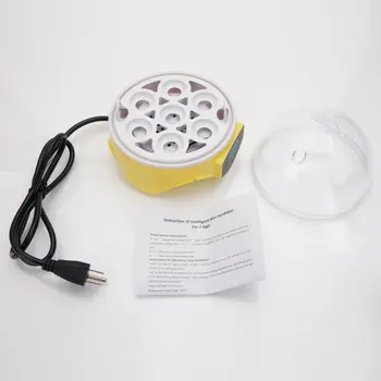 

7-Egg Mini Practical Poultry Electric Incubator (US Standard) Yellow PAK55