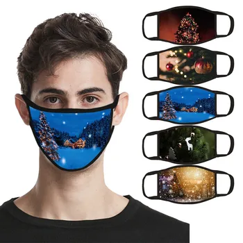 

1PC Outdoor Men Women Washable Reusable Printed Breathable Mask For Protection For Adults Scarf Flag Bandana#3